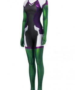 Hallowitch Costumes Women's She Hulk Jumpsuit Outfits Cosplay Costume