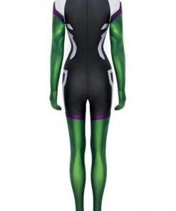 Hallowitch Costumes Women's She Hulk Jumpsuit Outfits Cosplay Costume