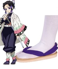 Hallowitch Costumes Shinobu Kocho Zori Slippers Demon Slayer