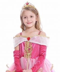 Hallowitch Costumes Sleeping Beauty Princess Aurora Dress Costume For Girls