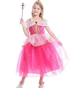 Hallowitch Costumes Sleeping Beauty Princess Aurora Dress Costume For Girls