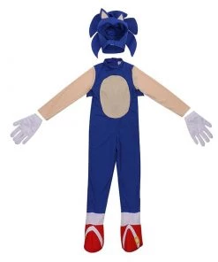 Hallowitch Costumes Sonic The Hedgehog Costume For Kids With Gloves