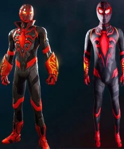 Hallowitch Costumes Spider-Man: Miles Morales Strike Suit Kamen Rider Costume Adult Kids