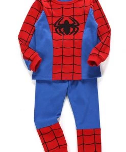 Hallowitch Costumes Spiderman Long Sleeve Pajama For Boys