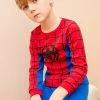Hallowitch Costumes Spiderman Long Sleeve Pajama For Boys