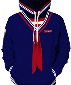 Hallowitch Costumes Men's Steve Hoodie Stranger Things Costume