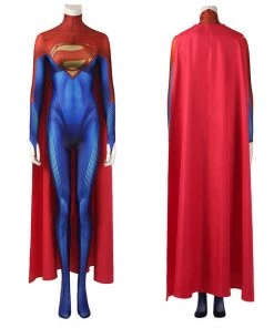 Hallowitch Costumes DC Supergirl Halloween Costume With Cape For Women Women's