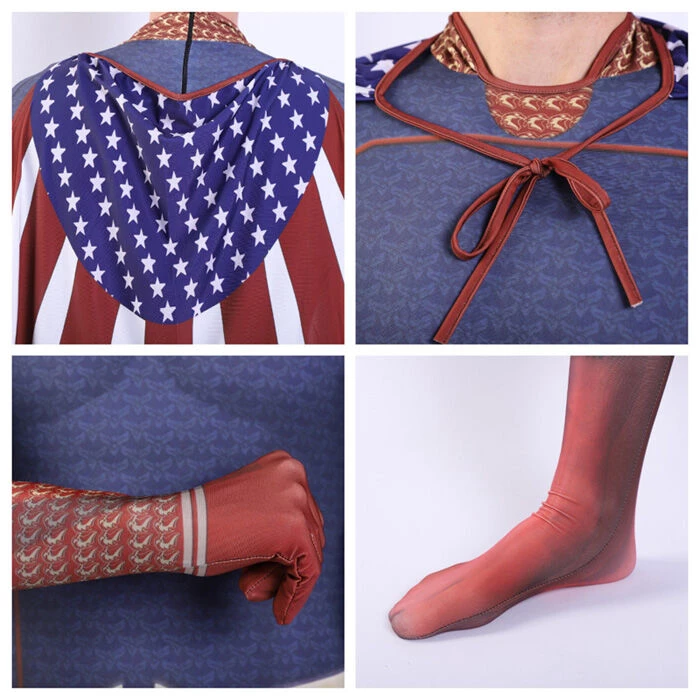 Hallowitch Costumes Boys' The Boys Homelander Bodysuit Costume For Adult And Kids 6 Hallowitch Costumes Boys' The Boys Homelander Bodysuit Costume For Adult And Kids