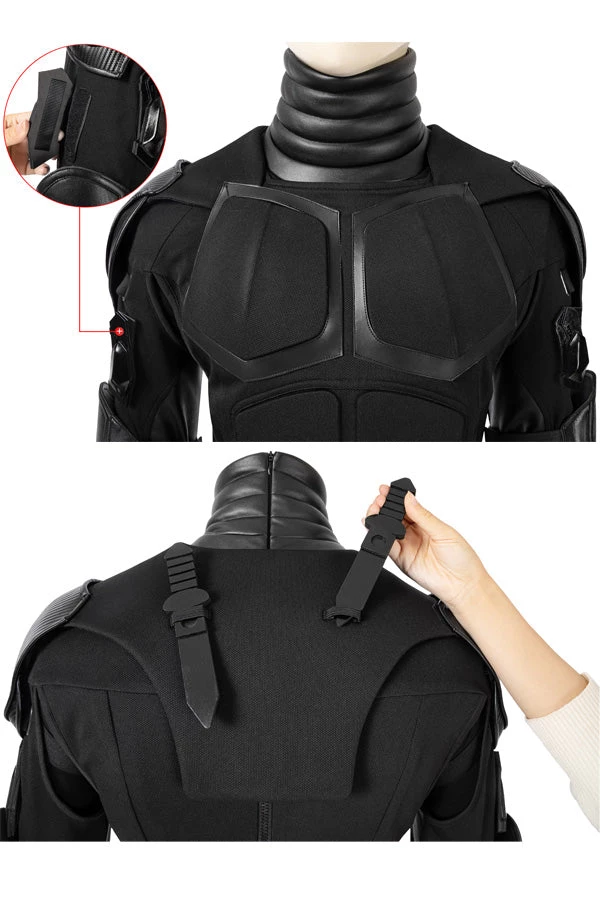 Hallowitch Costumes Men's The Boys Season 2 Black Noir Cosplay Suit Costume 4 Hallowitch Costumes Men's The Boys Season 2 Black Noir Cosplay Suit Costume