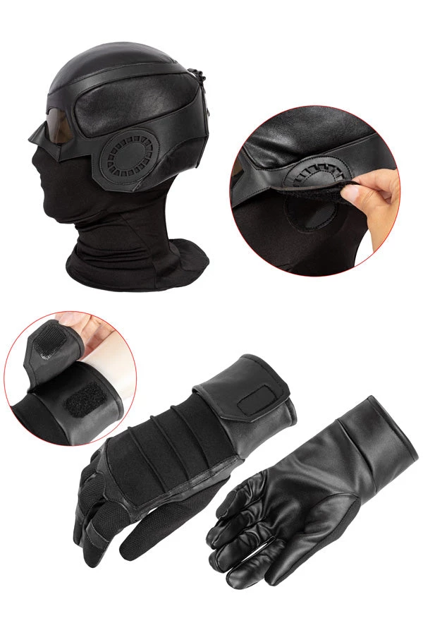 Hallowitch Costumes Men's The Boys Season 2 Black Noir Cosplay Suit Costume 5 Hallowitch Costumes Men's The Boys Season 2 Black Noir Cosplay Suit Costume