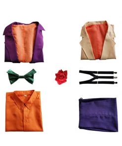 Hallowitch Costumes Adult Cosplay The Joker Costume Set，Batman The Long Halloween Costume