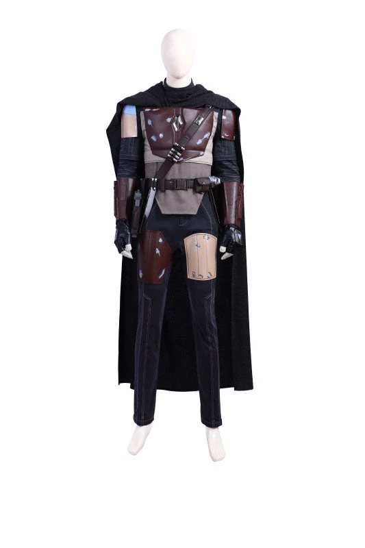 Hallowitch Costumes Men's The Mandalorian Costume Star Wars Cosplay Suit 3 Hallowitch Costumes Men's The Mandalorian Costume Star Wars Cosplay Suit