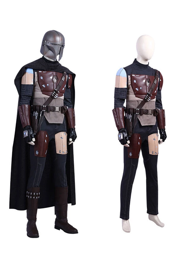 Hallowitch Costumes Men's The Mandalorian Costume Star Wars Cosplay Suit 4 Hallowitch Costumes Men's The Mandalorian Costume Star Wars Cosplay Suit