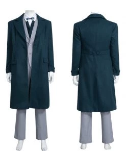 Hallowitch Costumes The Secrets Of Dumbledore 3 Newt Scamander Cosplay Costume Men's