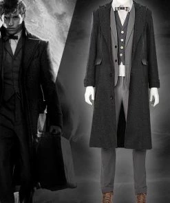 Hallowitch Costumes The Secrets Of Dumbledore Newt Scamander Cosplay Costume