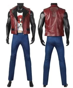 Hallowitch Costumes Men's Thor Love And Thunder Red Vest Jacket Cosplay Costumes
