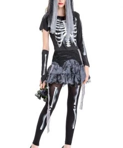 Hallowitch Costumes Tim Burton's Corpse Bride Cosplay Dress Costume Black