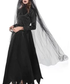 Hallowitch Costumes Tim Burton's Corpse Bride Cosplay Long Dress Costume Women's
