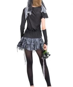 Hallowitch Costumes Tim Burton's Corpse Bride Cosplay Dress Costume Black