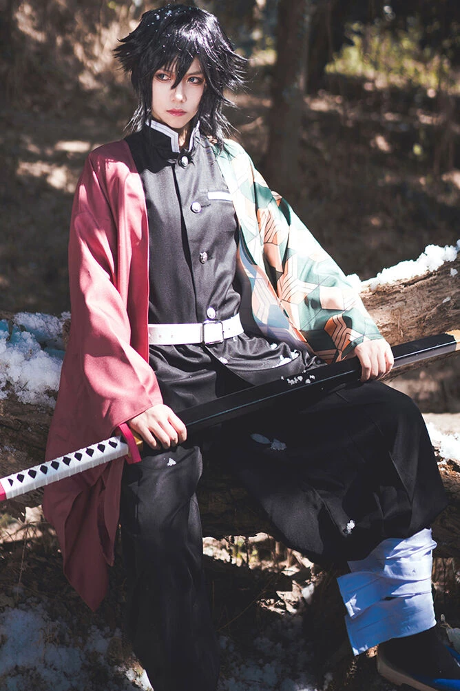 Hallowitch Costumes Giyu Tomioka Cosplay Costume - Demon Slayer Kimetsu No Yaiba 5 Hallowitch Costumes Giyu Tomioka Cosplay Costume - Demon Slayer Kimetsu No Yaiba