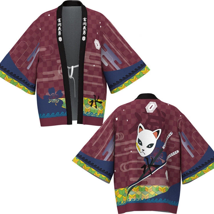 Hallowitch Costumes Kid's Demon Slayer Haori Kimono Costumes 11 Hallowitch Costumes Kid's Demon Slayer Haori Kimono Costumes