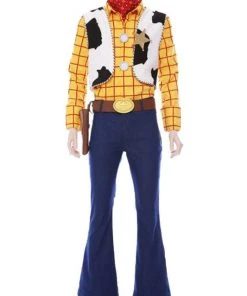 Hallowitch Costumes Men's Toy Story Adult Classic Woody Costume