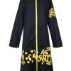 Hallowitch Costumes One Piece Trafalgar D. Water Law Cloak Cape Costume Men's