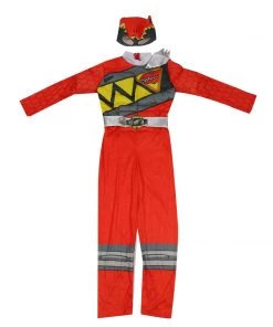 Hallowitch Costumes Boys' Power Ranger Dino Charge Red Muscle Costume For Kids
