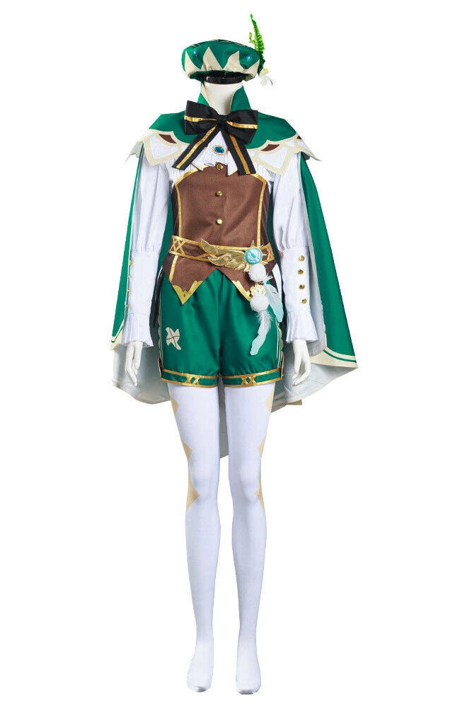 Hallowitch Costumes Men's Genshin Impact Venti Cosplay Costume 3 Hallowitch Costumes Men's Genshin Impact Venti Cosplay Costume