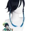 Hallowitch Costumes Genshin Impact Venti Cosplay Wig