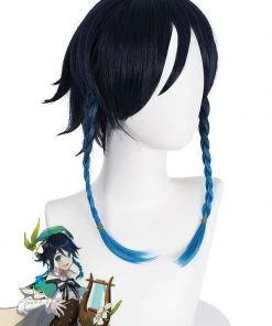 Hallowitch Costumes Genshin Impact Venti Cosplay Wig