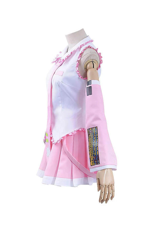 Hallowitch Costumes Vocaloid Hatsune Miku Sakura Miku Pink Costume Women's 4 Hallowitch Costumes Vocaloid Hatsune Miku Sakura Miku Pink Costume Women's