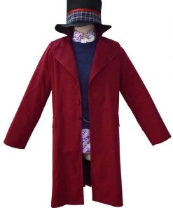 Hallowitch Costumes Men's Willy Wonka Costume. Charlie And The Chocolate Factory