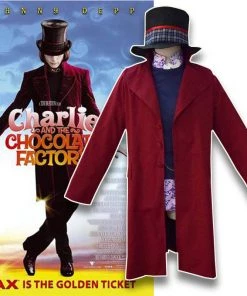 Hallowitch Costumes Men's Willy Wonka Costume. Charlie And The Chocolate Factory