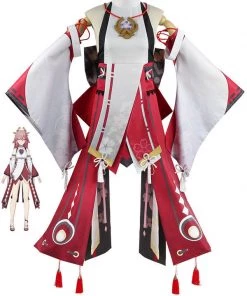 Hallowitch Costumes Genshin Impact - Yae Miko Cosplay Costume Outfit Women's