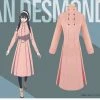 Hallowitch Costumes Women's Anime Spy X Family Cosplay Yor Forger Pink Dress Costume 1 Hallowitch Costumes Women's Anime Spy X Family Cosplay Yor Forger Pink Dress Costume