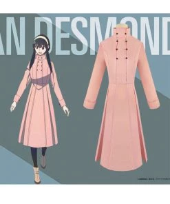 Hallowitch Costumes Women's Anime Spy X Family Cosplay Yor Forger Pink Dress Costume