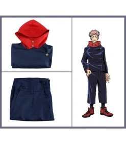 Hallowitch Costumes Jujutsu Kaisen Yuji Itadori Outfits Costume Men's