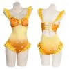Hallowitch Costumes Demon Slayer Zenitsu Bathing Suit Swimwear For Women