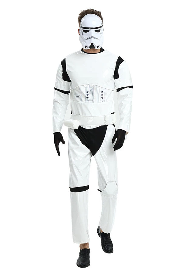 Hallowitch Costumes Star Wars Stormtrooper Costume For Adult Men's 3 Hallowitch Costumes Star Wars Stormtrooper Costume For Adult Men's