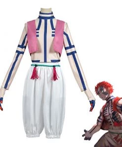 Hallowitch Costumes Akaza Costume Set For Adult Demon Slayer Men's 7 Hallowitch Costumes Akaza Costume Set For Adult Demon Slayer Men's