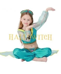 Hallowitch Costumes Aladdin Princess Jasmine Costume Girls' 6 Hallowitch Costumes Aladdin Princess Jasmine Costume Girls'