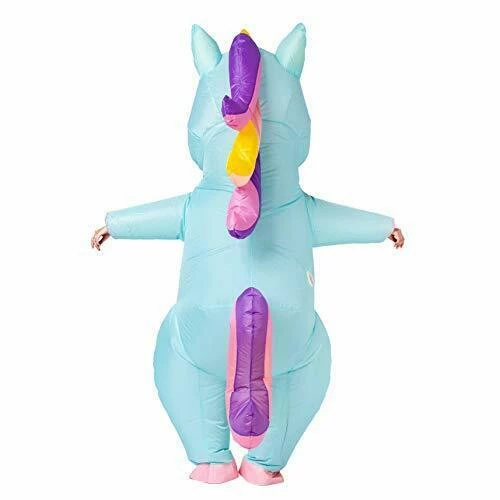 Hallowitch Costumes Inflatable Blue Unicorn Costume Halloween Blow Up Costume 4 Hallowitch Costumes Inflatable Blue Unicorn Costume Halloween Blow Up Costume