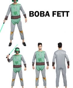 Hallowitch Costumes Star Wars Boba Fett Costume For Adult Men's