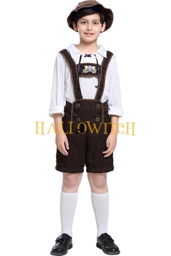 Hallowitch Costumes Boy's German Beer Fest Oktoberfest Lederhosen Kostüm, Traditional Bavarian Costume 3 Hallowitch Costumes Boy's German Beer Fest Oktoberfest Lederhosen Kostüm, Traditional Bavarian Costume