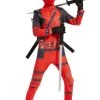Hallowitch Costumes Deadpool Costume For Adult Men And Kids Boys'