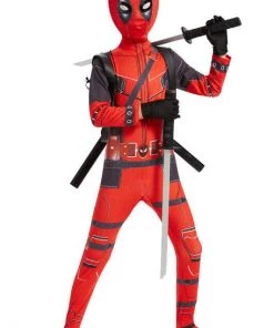 Hallowitch Costumes Deadpool Costume For Adult Men And Kids Boys'