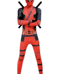 Hallowitch Costumes Deadpool Costume For Adult Men And Kids Boys' 10 Hallowitch Costumes Deadpool Costume For Adult Men And Kids Boys'