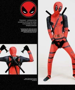 Hallowitch Costumes Deadpool Costume For Adult Men And Kids Boys' 11 Hallowitch Costumes Deadpool Costume For Adult Men And Kids Boys'