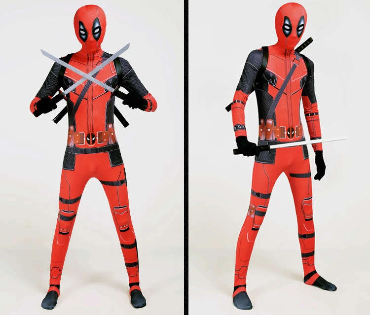 Hallowitch Costumes Deadpool Costume For Adult Men And Kids Boys' 7 Hallowitch Costumes Deadpool Costume For Adult Men And Kids Boys'